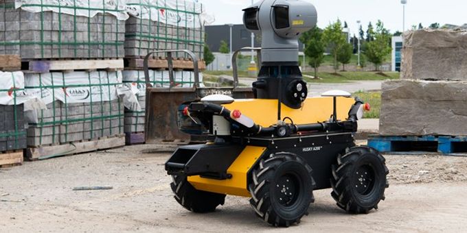 Behind the Robot: HITT's Construction Site Husky UGV | RoboticsTomorrow
