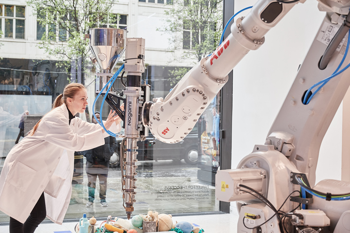Robotics showcases future of retail using marine plastic at London's Selfridges RoboticsTomorrow